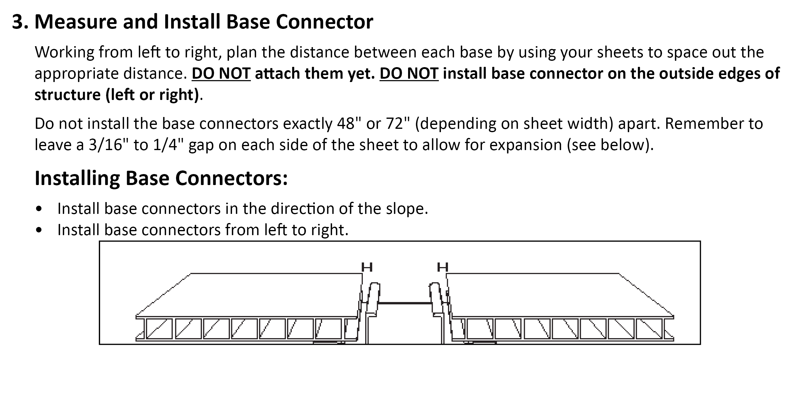 Measure and Install Base Connector